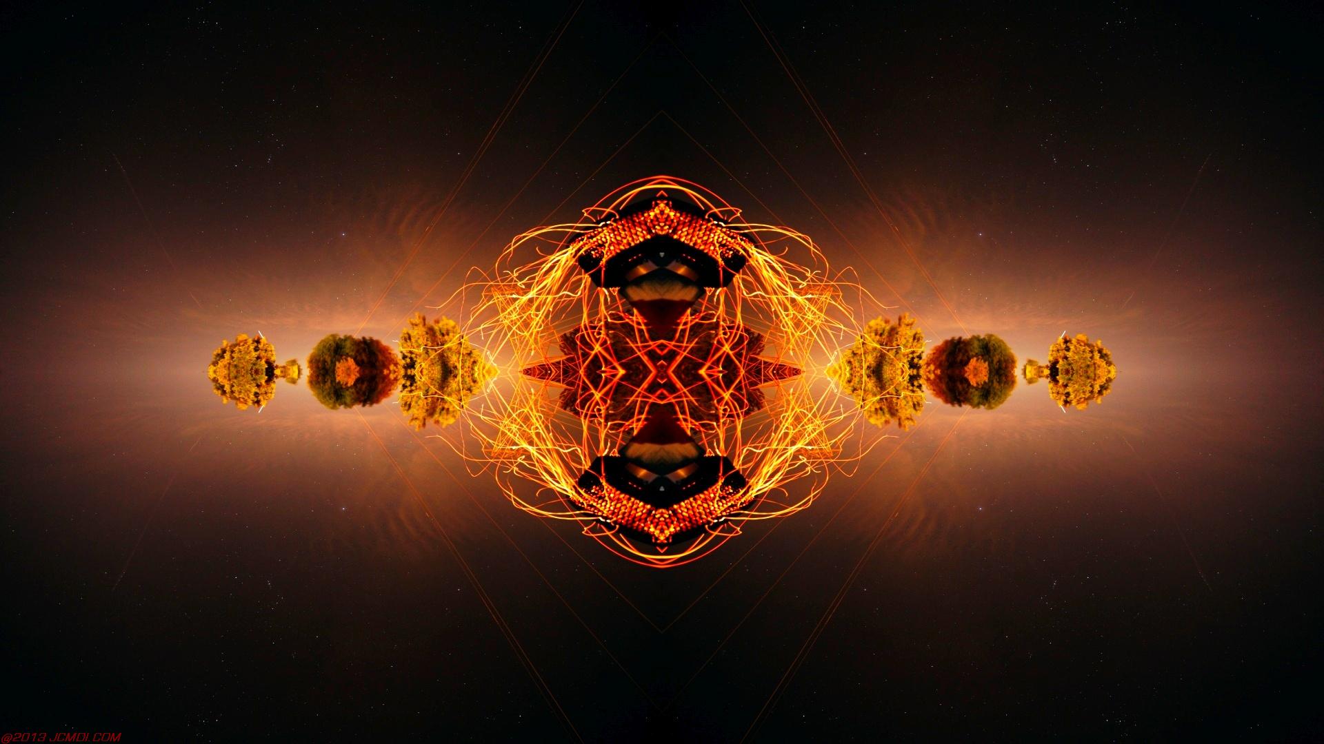 Chimney Sparks Abstract Artwork Timelapse Still Images